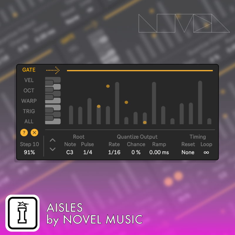 Aisles MaxforLive Device for Ableton Live by Novel Music