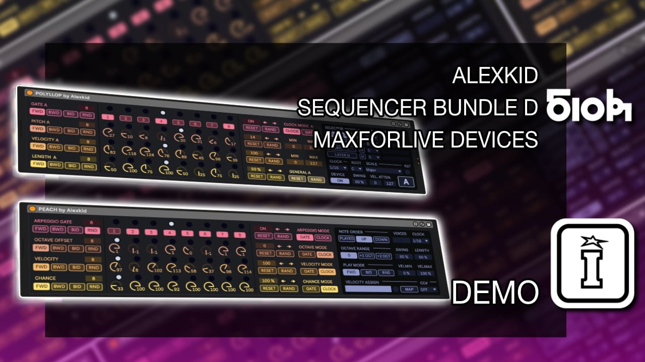 Sequencer Bundle D MaxforLive Devices for Ableton Live by Alexkid