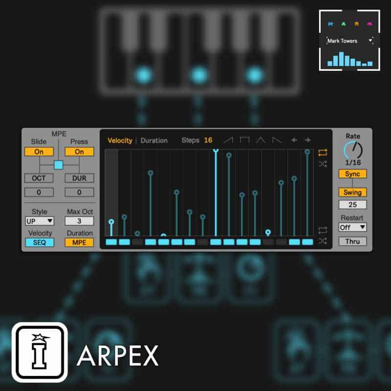 Arpex Arpex MPE MaxforLIve Device for Ableton Live