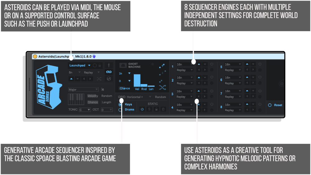asteroids by mark towers infographic