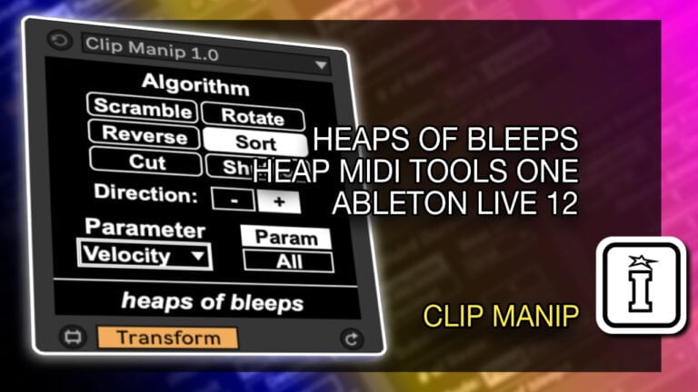 Heap MIDI Tools One MaxforLive MIDI Tools for Ableton Live 12 by Heaps of Bleeps