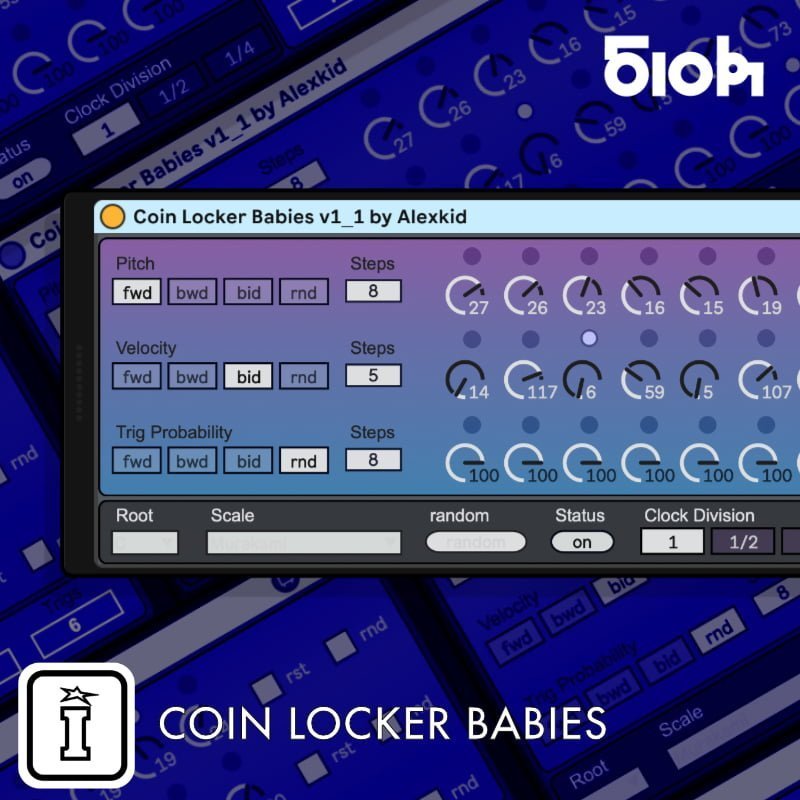 Coin Locker Babies MaxforLive device for Ableton Live by Alexkid