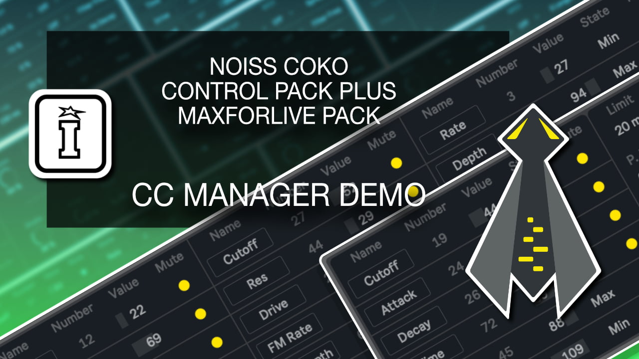 CC Manager XS MaxforLive Device for Ableton Live by NOISS COKO