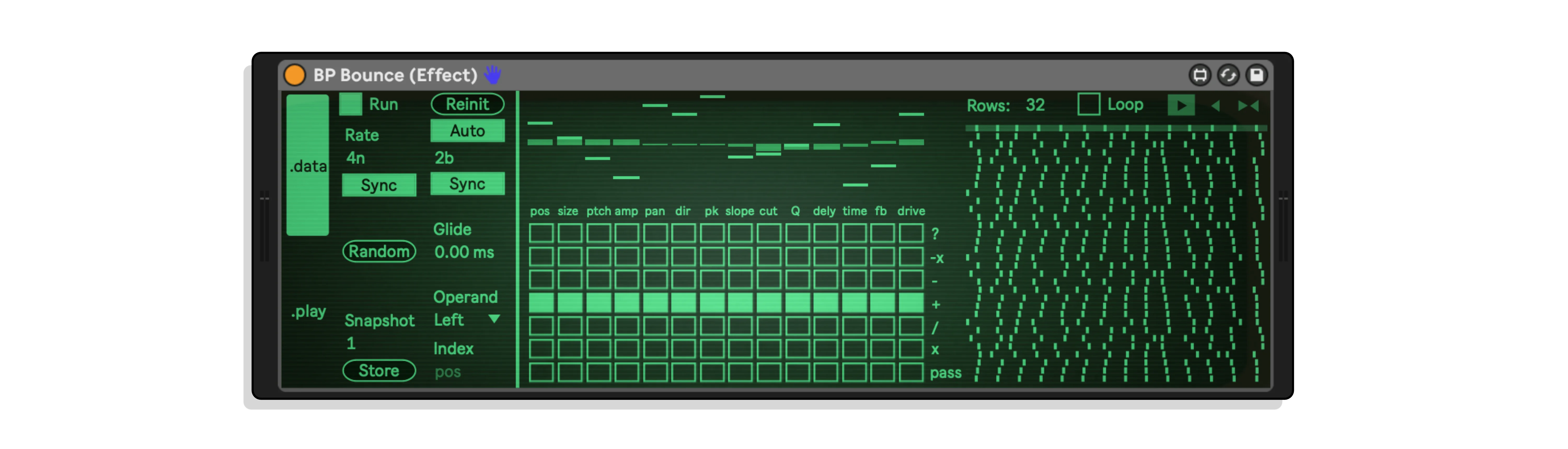 data.train MaxforLive Audio Device for Ableton Live by Dillon Bastan