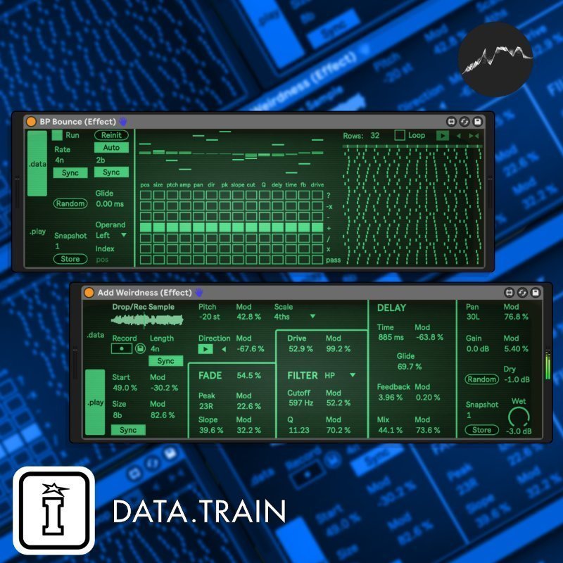 data.train MaxforLive Audio Device for Ableton Live by Dillon Bastan