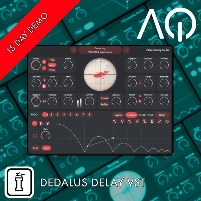Dedalus Delay VST by Aqusmatic Audio 15 Day Fully Functional Demo