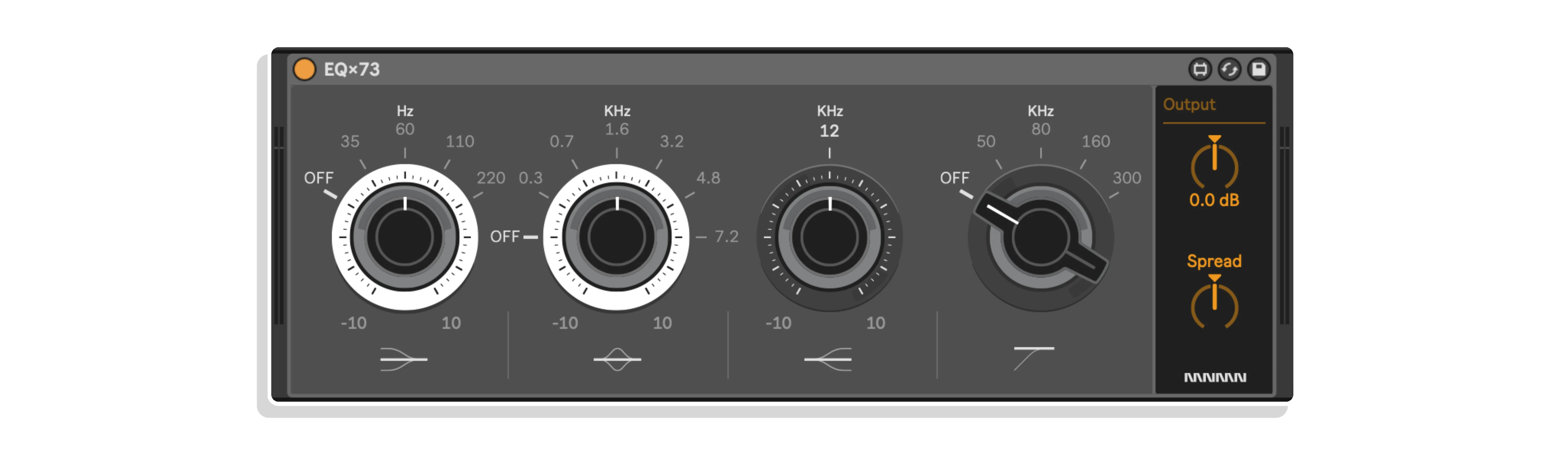 EQx73 MaxforLive Device for Ableton Live by Monomono