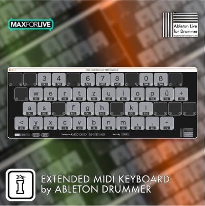 Extended MIDI Keyboard MaxforLive Device for Ableton Live by Ableton Drummer