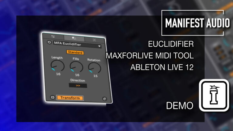MIDI Toolset 001 MaxforLive MIDI Tools for Ableton Live 12 by Manifest Audio
