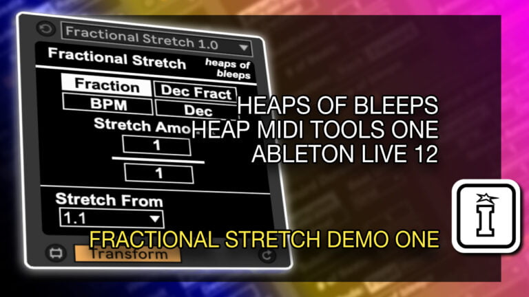 Fractional Stretch by Heaps of Bleeps