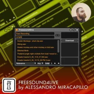 Freesound4Live MaxforLIve Device for Ableton Live