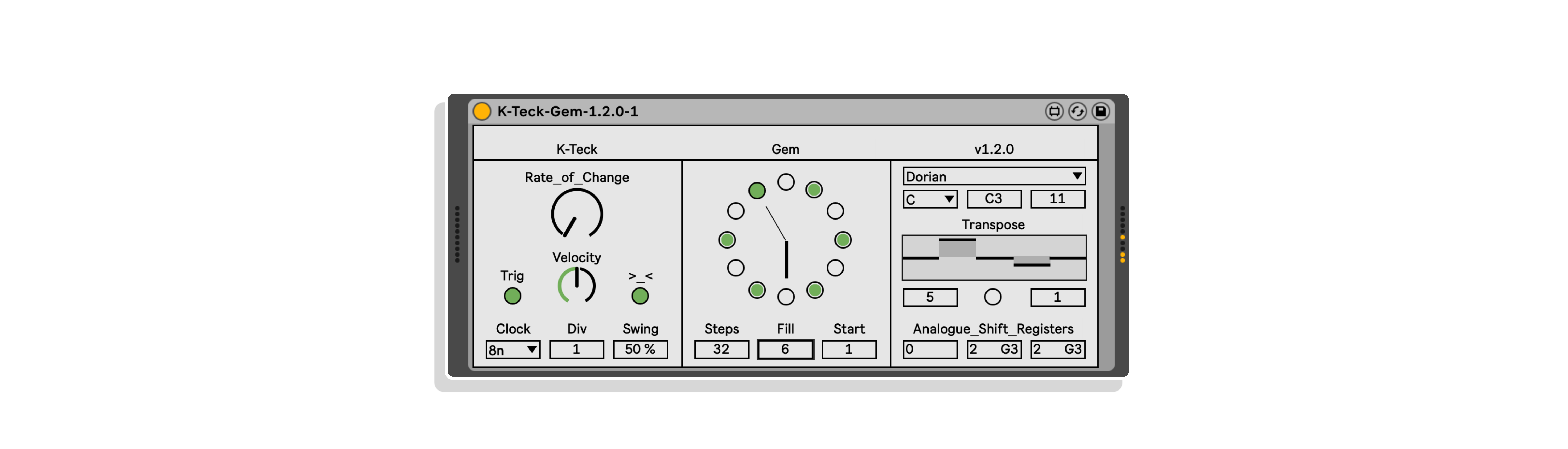 Gem MaxforLive Sequencer for Ableton Live by K-teck