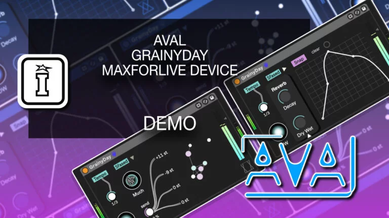 Aval GrainyDay MaxForLive device interface demo.