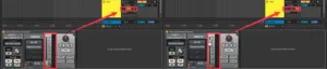 Audio mixer settings in music production software interface.