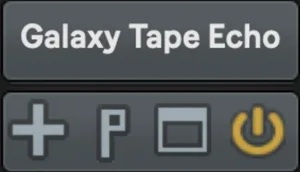 Galaxy Tape Echo interface icons
