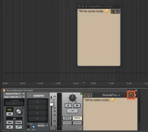 Digital note-taking interface with text editor.