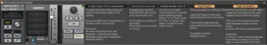 Audio interface software settings panel screenshot.