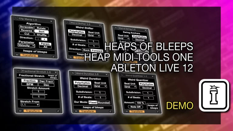 Heap MIDI Tools One MaxforLive MIDI Tools for Ableton Live 12 by Heaps of Bleeps