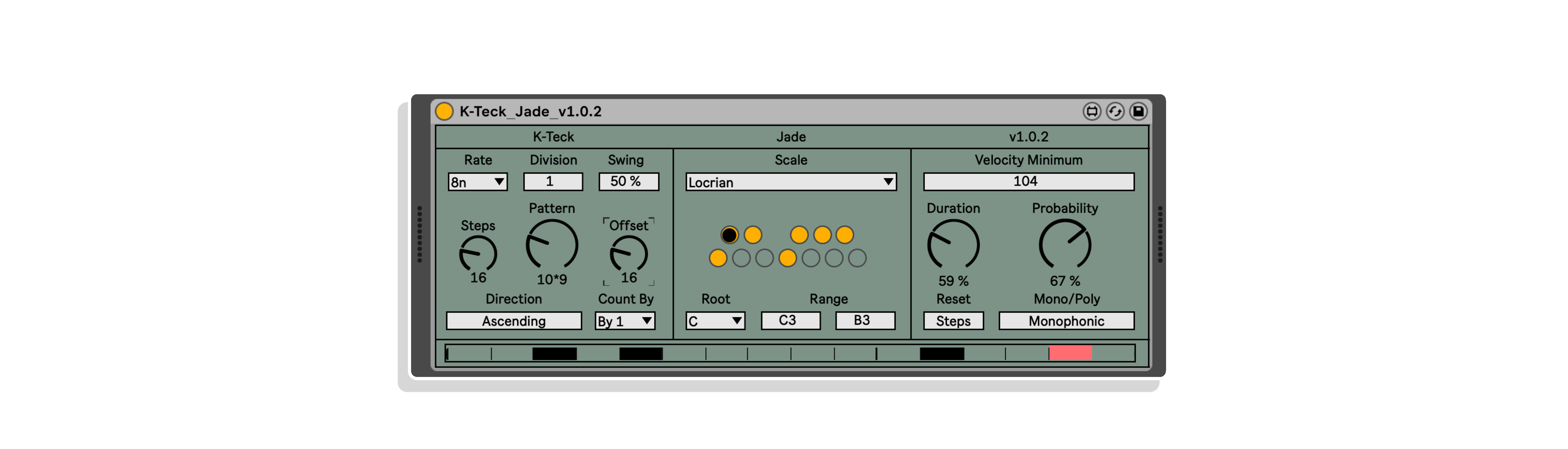 Jade MaxforLive Sequencer for Ableton Live by K-Teck