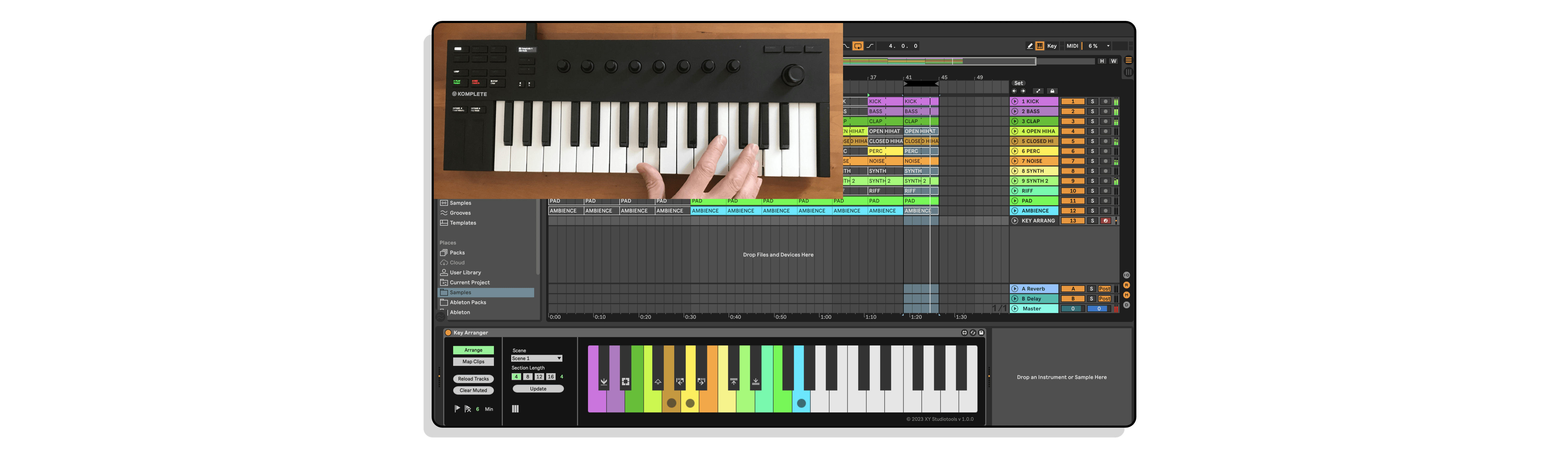 Key Arranger MaxforLive Device for Ableton Live by XY Studio Tools