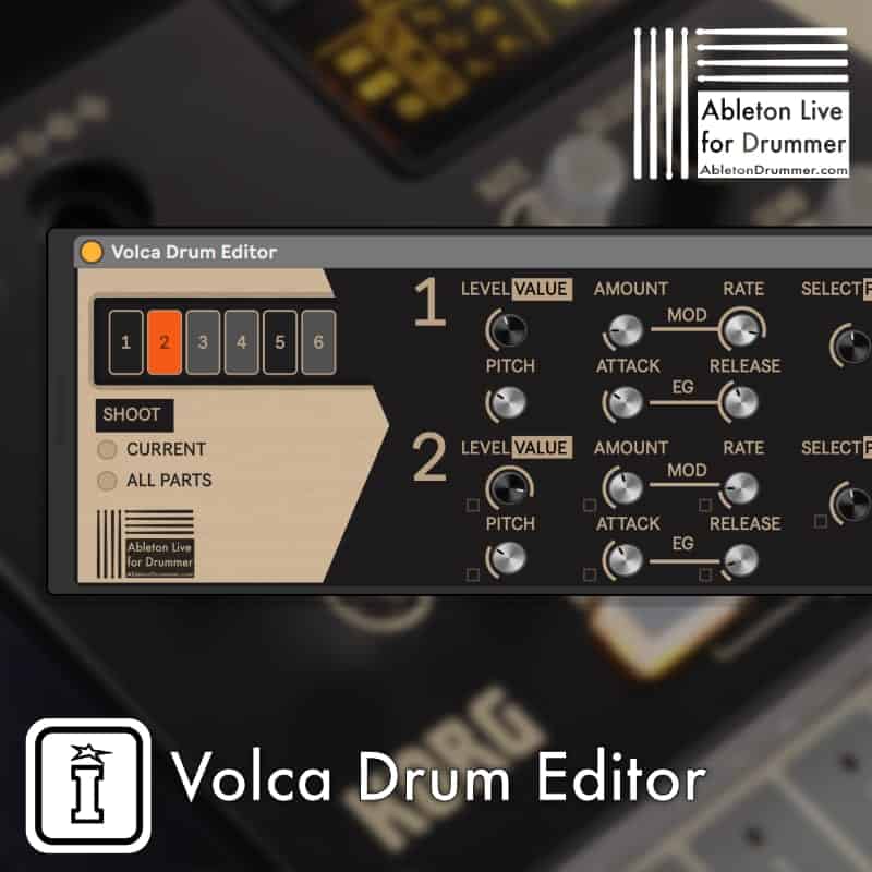 Korg Volca Drum Editor by Ableton Drummer