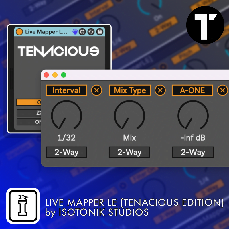 Isotonik Live Mapper LE Tenacious Edition Maxforlive Device for Ableton Live