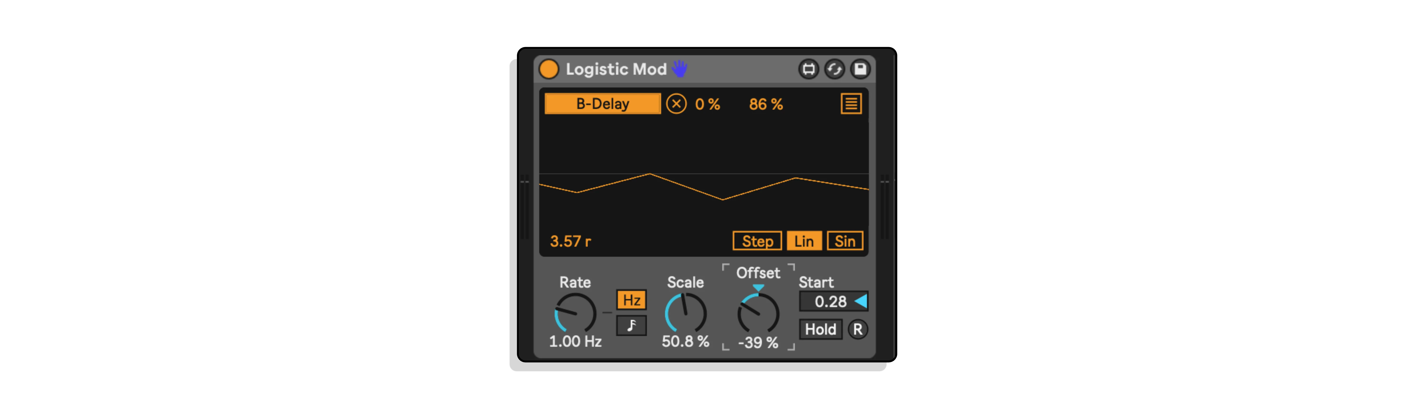 Logistic Mod MaxforLive Device for Ableton Live by Dillon Bastan