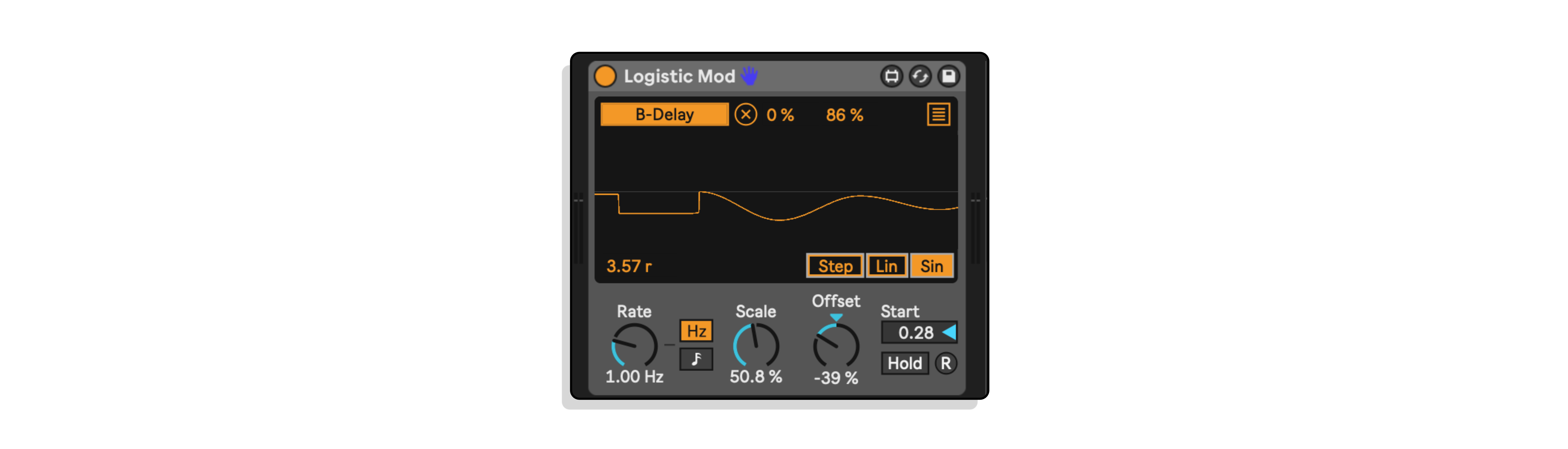 Logistic Mod MaxforLive Device for Ableton Live by Dillon Bastan