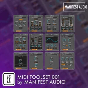 MIDI Toolset 001 MaxforLive MIDI Tools for Ableton Live 12 by Manifest Audio