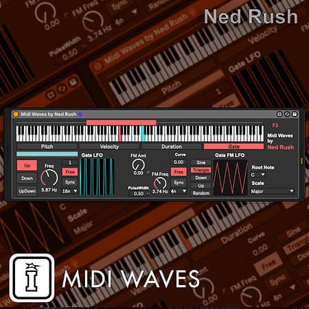 MIDI WAVES MaxforLive MIDI Device for Ableton Live by Ned RUSH