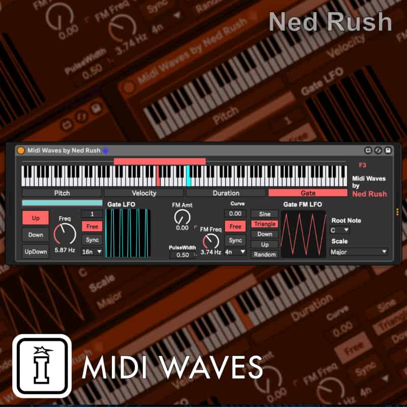 MIDI WAVES MaxforLive MIDI Device for Ableton Live by Ned RUSH