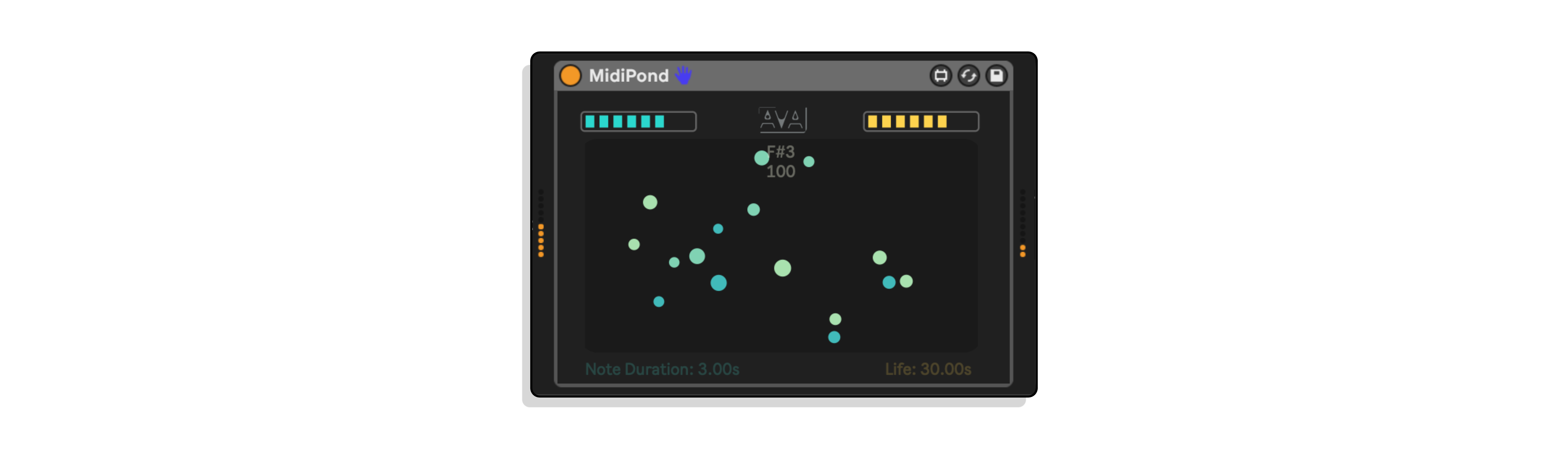 MIDIPOND MAXFORLIVE DEVICE FOR ABLETONN LIVE BY AVAL