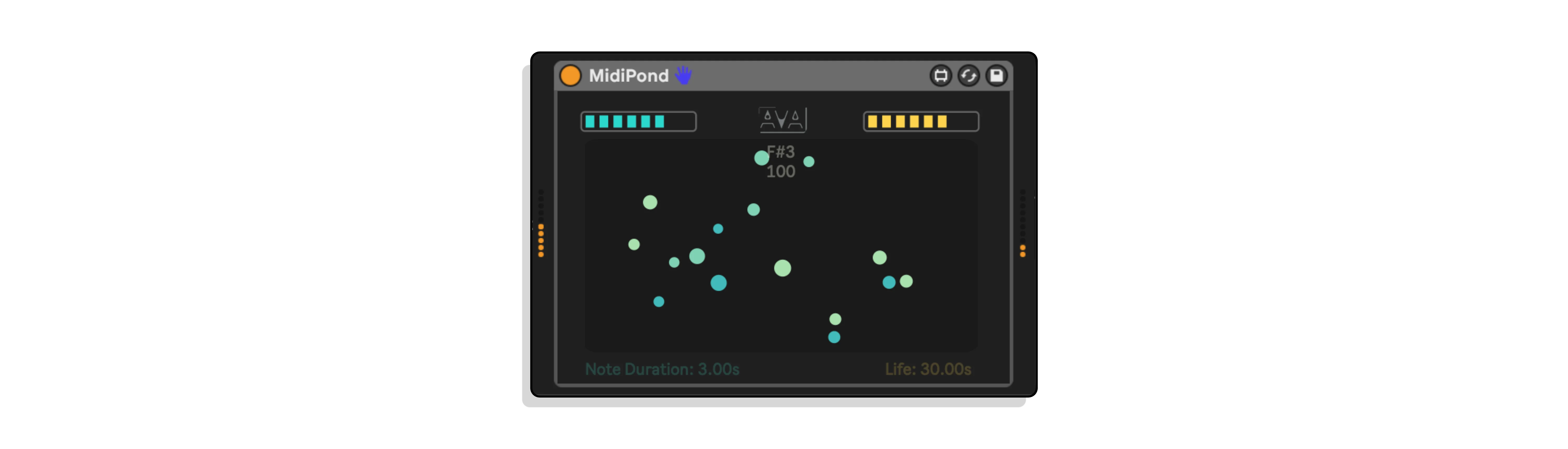 MIDIPOND MAXFORLIVE DEVICE FOR ABLETONN LIVE BY AVAL