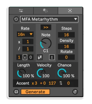 MIDI Toolset 001 MaxforLive MIDI Tools for Ableton Live 12 by Manifest Audio