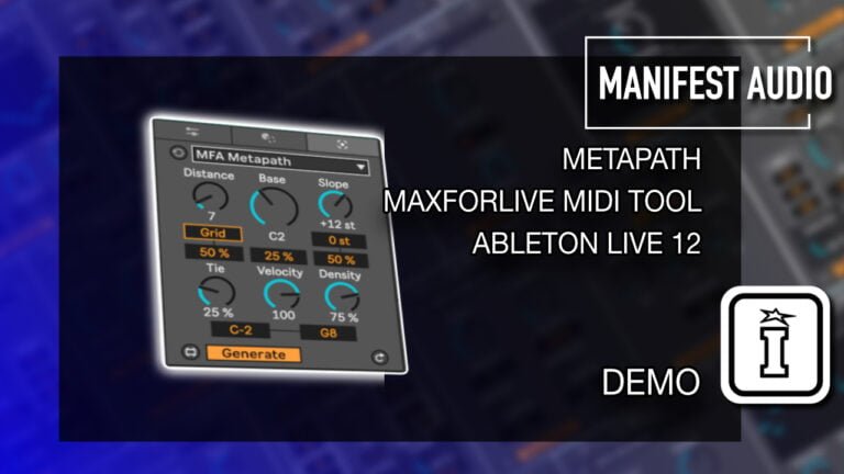 MIDI Toolset 001 MaxforLive MIDI Tools for Ableton Live 12 by Manifest Audio