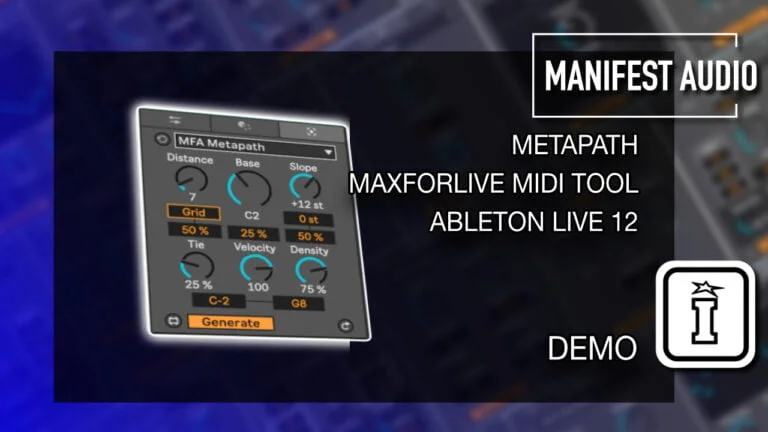 MIDI Toolset 001 MaxforLive MIDI Tools for Ableton Live 12 by Manifest Audio
