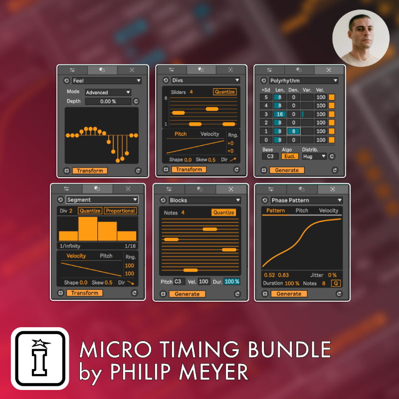 Microtiming Bundle Ableton Live MIDI Tools by Philip Meyer