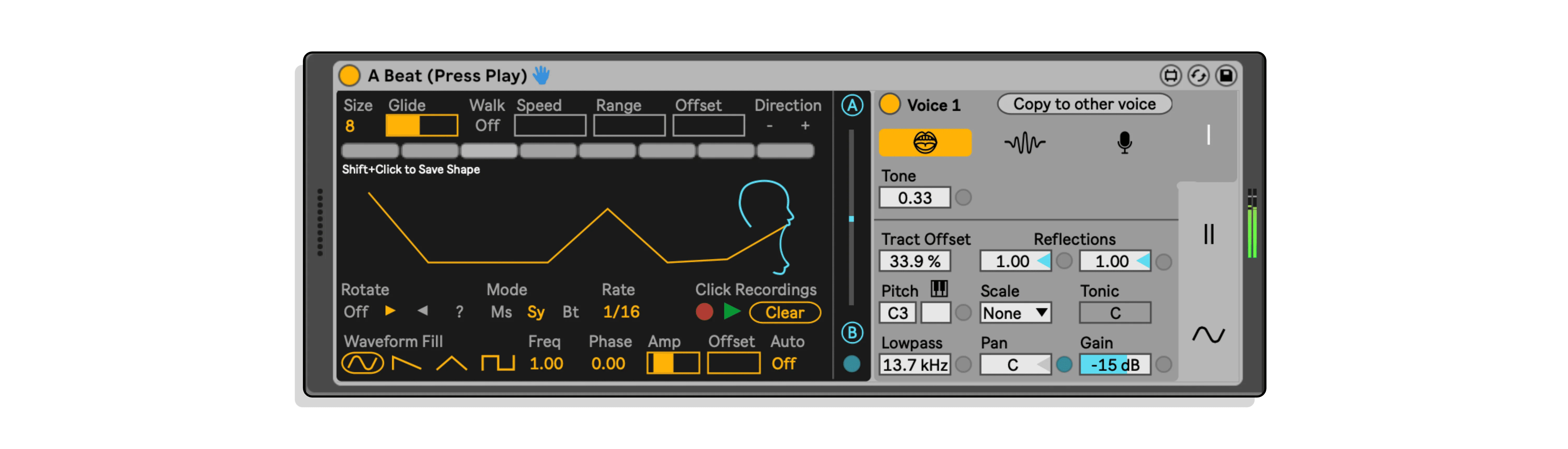 Mouthplay MaxforLive Audio Device for Ableton Live by Dillon Bastan
