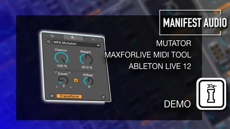 MIDI Toolset 001 MaxforLive MIDI Tools for Ableton Live 12 by Manifest Audio