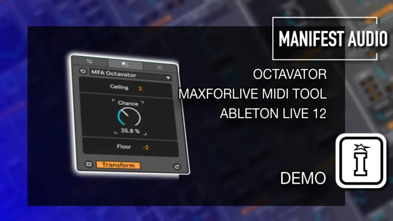 MIDI Toolset 001 MaxforLive MIDI Tools for Ableton Live 12 by Manifest Audio