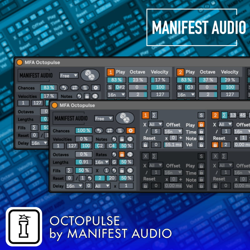 Octopulse MaxforLive Sequencer for Ableton Live by Manifest Audio
