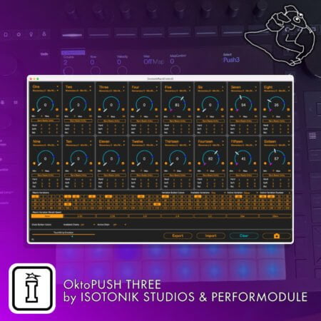 OKTOPUSH THREE - MaxforLive Performance Template for the Ableton Push 3 Standalone