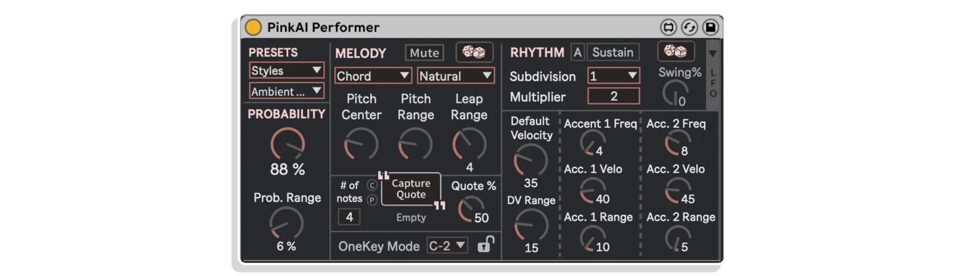 pinkai generative composer by 4 chamber sound