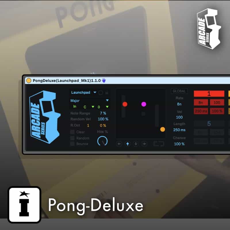 Pong Deluxe MaxforLive MIDI Sequencer