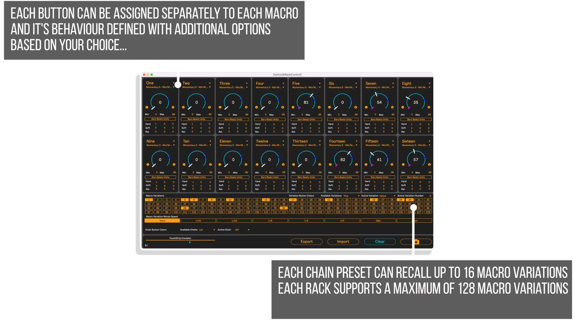 OKTOPUSH THREE - MaxforLive Performance Template for the Ableton Push 3 Standalone