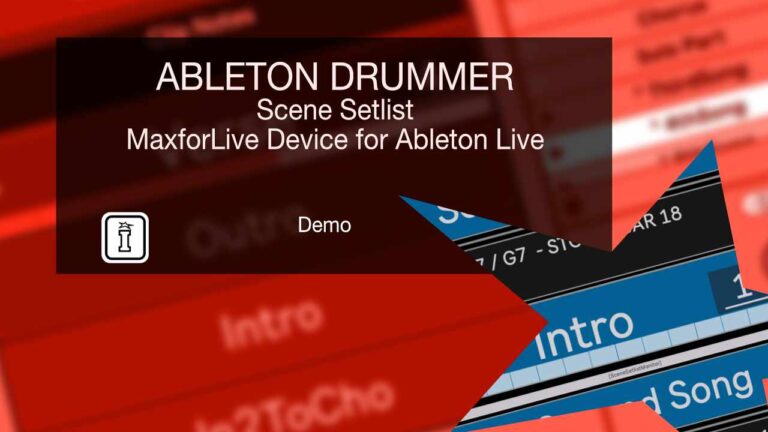 Scene Setlist by Ableton Drummer