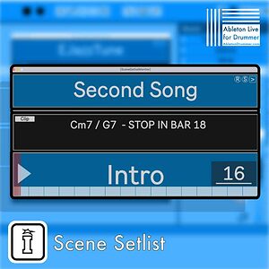 Scene Setlist by Ableton Drummer Maxfor4Loive device for Ableton Live