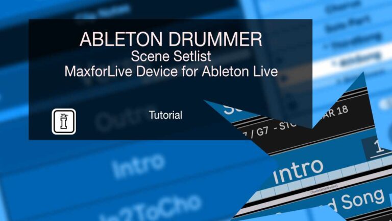 Scene Setlist by Ableton Drummer