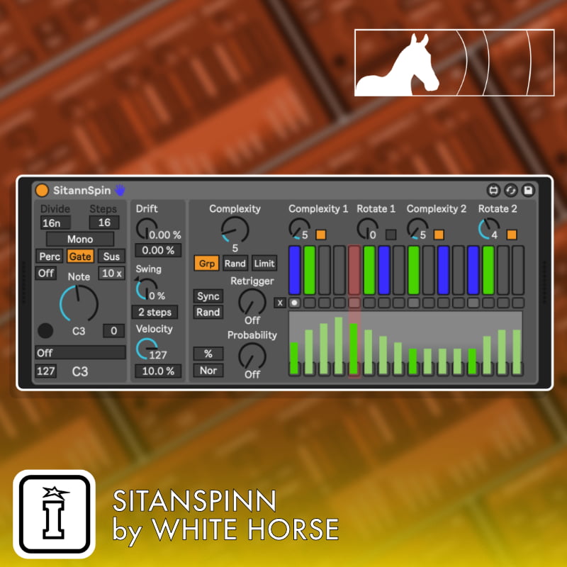 SitannSpin MaxforLive Sequencer for Ableton Live by White Horse