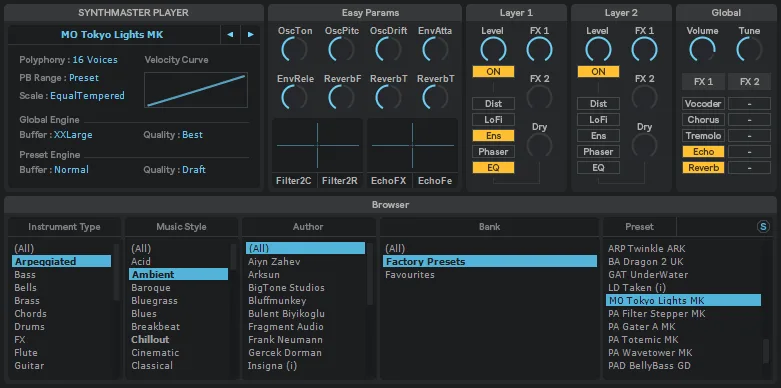 synthmasterton player skin for synthmaster player by killihu
